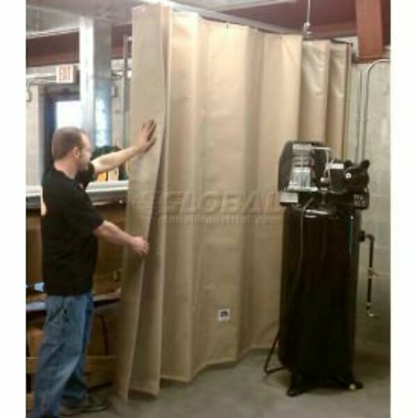 Goffs Enterprises Inc. Goff's Stock Sound Curtain 31969 with Hardware - 5'W x 8'H - Beige 31969